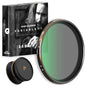 PolarPro 95mm Peter McKinnon Mist VND Camera Filter - 6-9 Stop Variable Neutral Density Lens Filter for DSLR/Mirrorless Pro Video – for Cinematic Shutter Speed Control + Diffusion