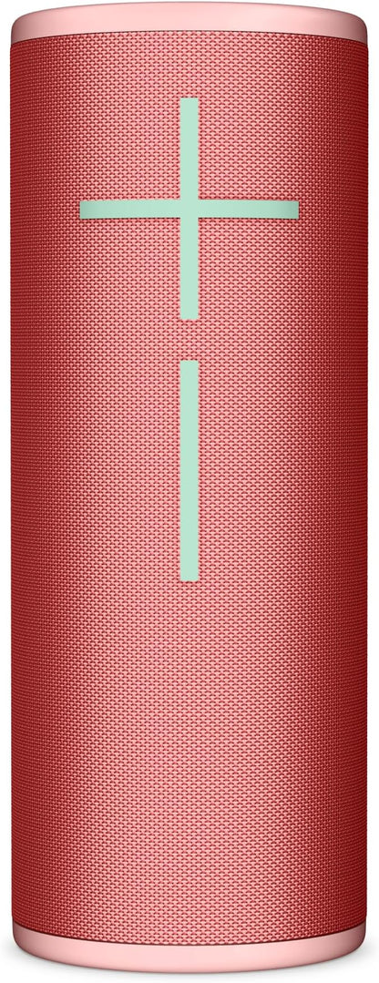 Ultimate Ears MEGABOOM 4 Portable Waterproof Bluetooth Speaker, 360-Degree Sound, Thundering Bass, 147ft Range, 20-Hour Battery, Floating Speaker - Red