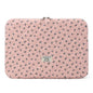 Puffy Laptop Sleeve 13-15.6 Inch Cute Quilted Laptop Protective Case Padded Floral Computer Sleeve for MacBook (A-Dark Pink, 15 Inch)