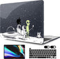 MEEgoodo Case for MacBook Pro 13 inch, Hard Shell Case with Keyboard & Camera Cover, Compatible with 13 inch MacBook Pro A2338 M2/M1 A2251 A2289, Astronauts & Alien Theme
