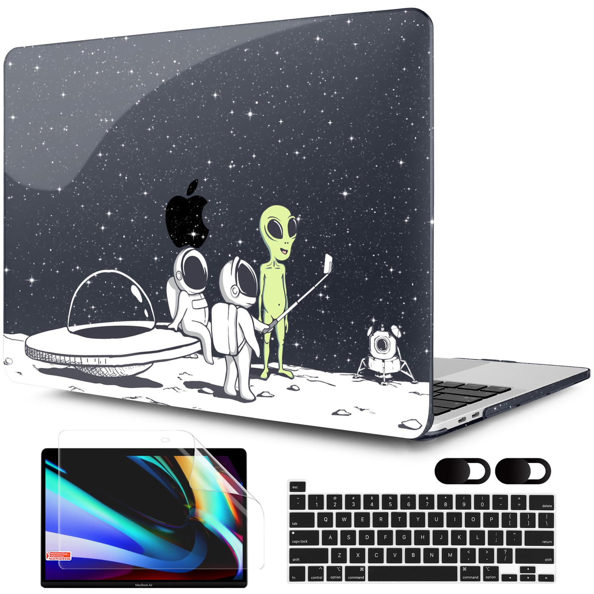 MEEgoodo Case for MacBook Pro 13 inch Case with M2 Chip 2022 2021 2020 New A2338 M1 A2251 A2289, Hard Shell with Keyboard & Camera Cover Compatible with 13 inch MacBook Pro, Composition Book Purple
