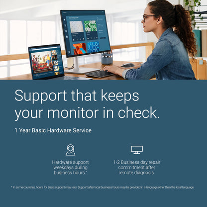 Dell S2722DC Monitor - 27-inch WQHD (2560x1440) 75Hz 4Ms Display, AMD FreeSync, Built in Speaker, USB Type-C Connectivity, Height/Pivot/Swivel/Tilt Adjust - Platinum Silver