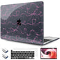TWOLSKOO Compatible with MacBook Pro 13 inch Case 2023-2016 A2338 M2/M1 A2251 A2289 A2159 A1989 A1706, Plastic Hard Shell Cover & Keyboard Skin & Screen Protector, Sparkly Bows