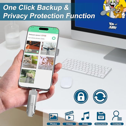 512GB Photo-Stick-for-iPhone 16 15 Flash Drive iPhone-External-Storage iPhone-Photo-Backup-Stick USB C Memory Stick iPad Thumb-Drive-iPhone-Memory iPhone-USB-Storage-Flash-Drive Photo-Stick-Android