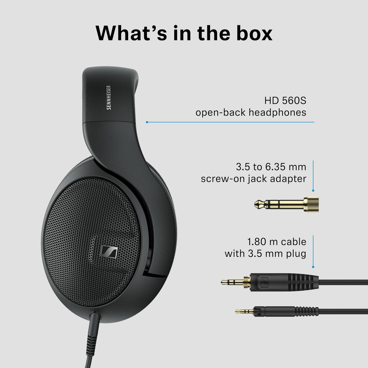 Sennheiser HD 560S Open-Back Over-Ear Wired Audiophile Headphones