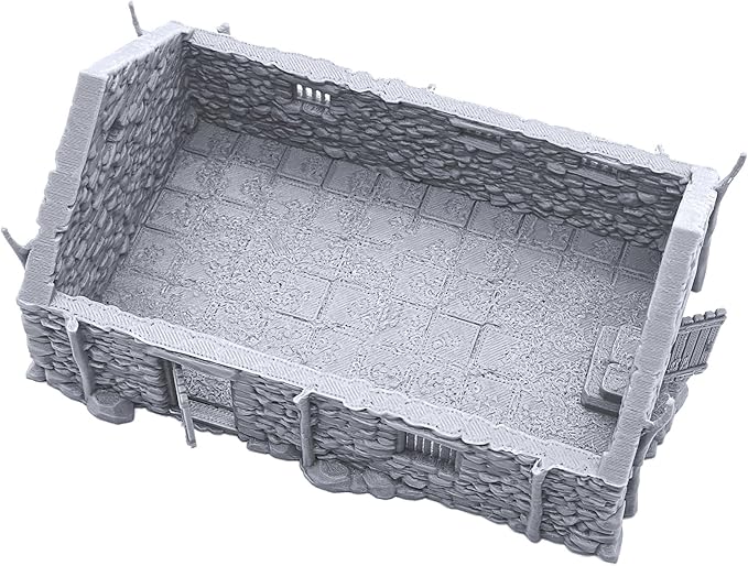 EnderToys The Stone Barn by Printable Scenery, 3D Printed Tabletop RPG Scenery and Wargame Terrain 28mm Miniatures