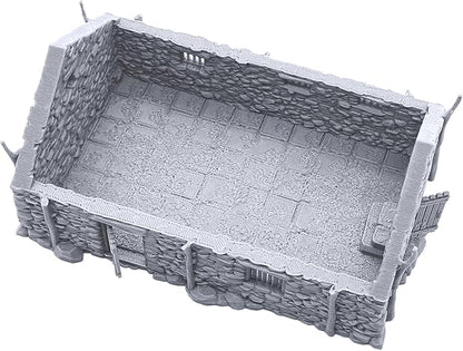 EnderToys The Stone Barn by Printable Scenery, 3D Printed Tabletop RPG Scenery and Wargame Terrain 28mm Miniatures