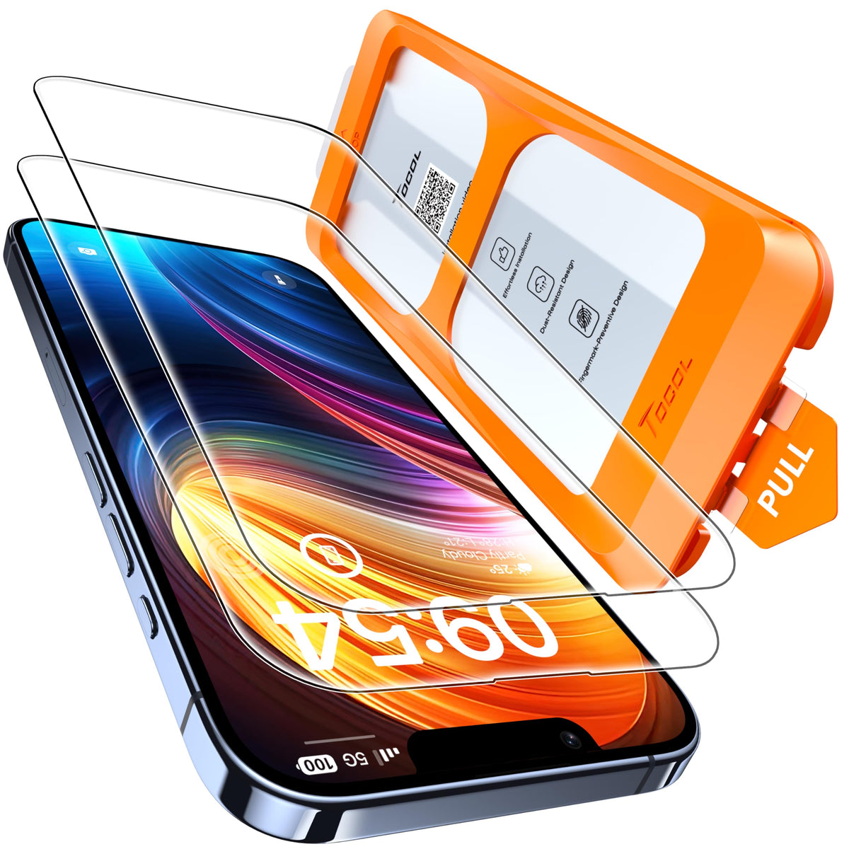 TOCOL for iPhone 16 Pro Privacy Screen Protector