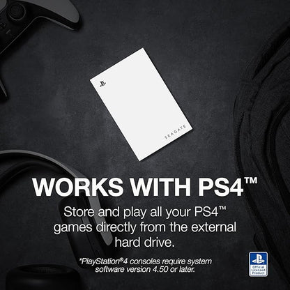 Seagate Game Drive for PlayStation® Consoles 2 TB External Hard Drive - USB 3.2 Gen 1, Officially-Licensed (STLV2000101)