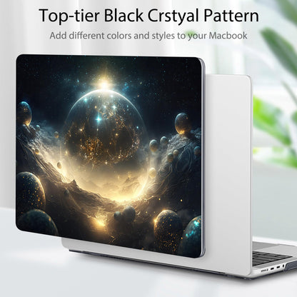 Tuiklol for MacBook Pro 14 Inch Case 2026 2025 2024 2023 2022 2021 Release M5/M4/M3/M2/M1 A2442 Pro/Max,Hard Shell Case with Screen Protector for Touch ID, Birth of Galaxy