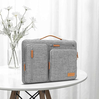 MOSISO 360 Protective Laptop Case 16 inch, 15-15.6 inch Laptop Sleeve Compatible with MacBook Pro 16, HP, Acer, Dell, Lenovo, ASUS, Side Open Carrying Case with 4 Zipper Pockets&Handle, Gray