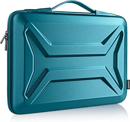 DOMISO 14 Inch Laptop Case Shockproof Sleeve Waterproof Hard Shell Protective Cover for Business & Travel, Fits 14" Lenovo ThinkPad/Dell XPS/HP Pavilion/Macbook Pro (Teal)