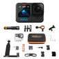 GoPro HERO12 Waterproof Action Camera Dive Kit with 5.3K60 UHD Video, 27MP HDR Photos - Bundle with Protective Housing, Video Light Pack, Camera Tray, Double Clip, 64GB microSD Card