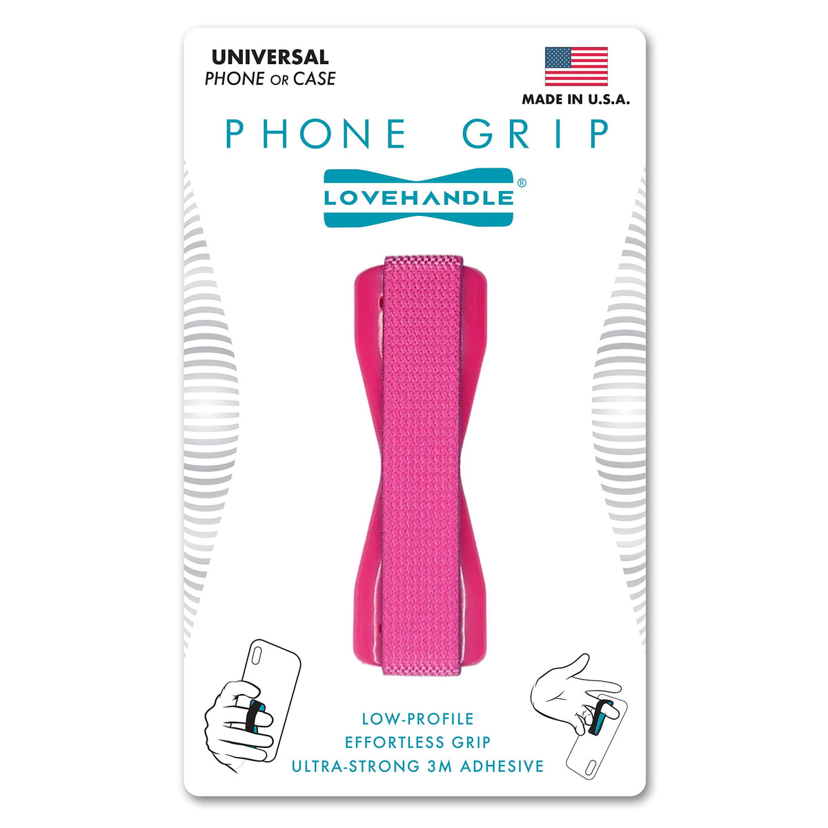 LOVEHANDLE Original Universal Phone Grip - Black and White Checkered