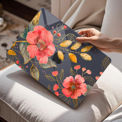 Mektron Case for 2026 MacBook Air 15 INCH M5 A3448 Compatible with M4 A3241 /M3 A3114 /M2 A2941 Printed Plastic Hard Shell Cover with 15.3" Liquid Retina Display Touch ID- Floral C339