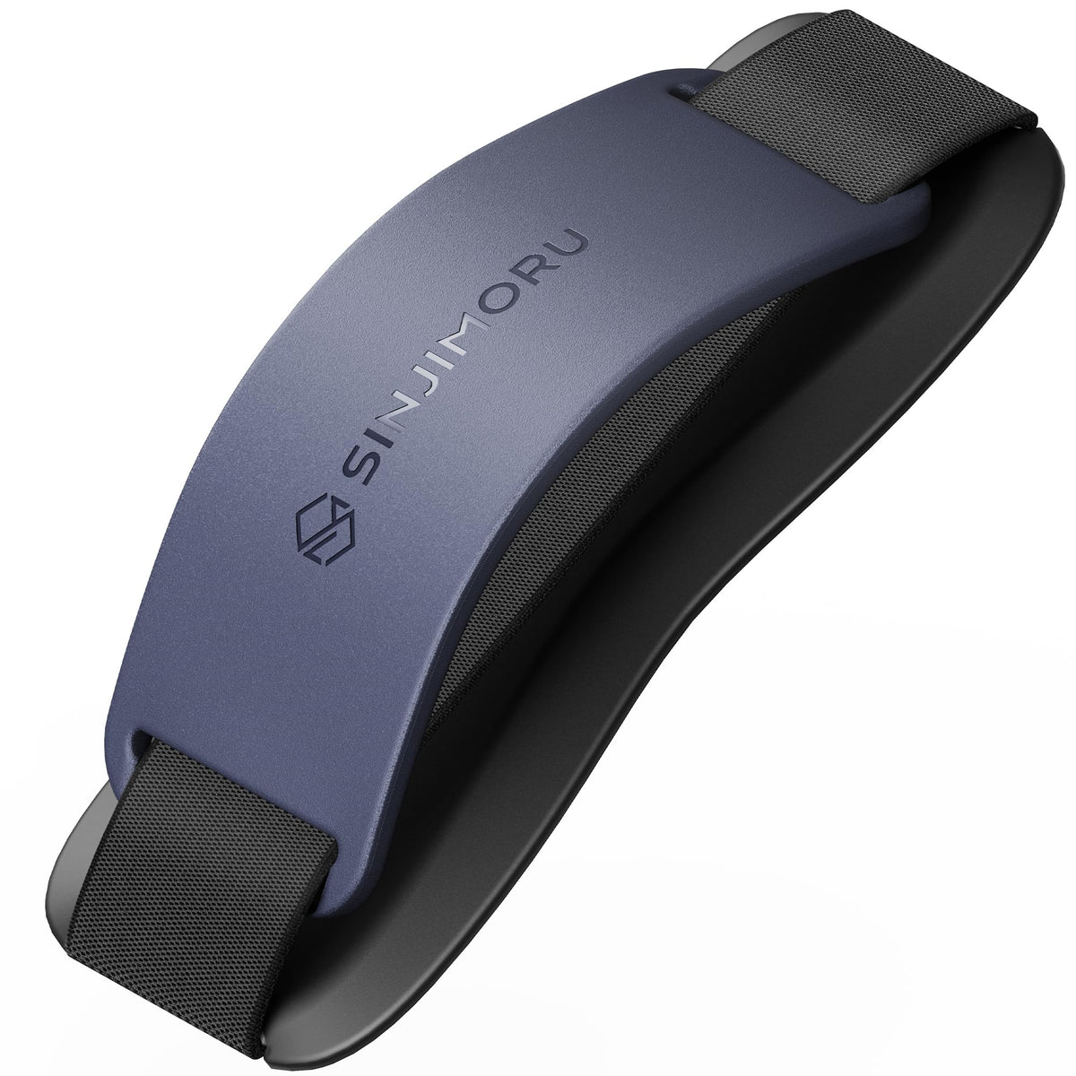 Sinjimoru Phone Grip with Silicone Band, Holder & Kickstand, Black