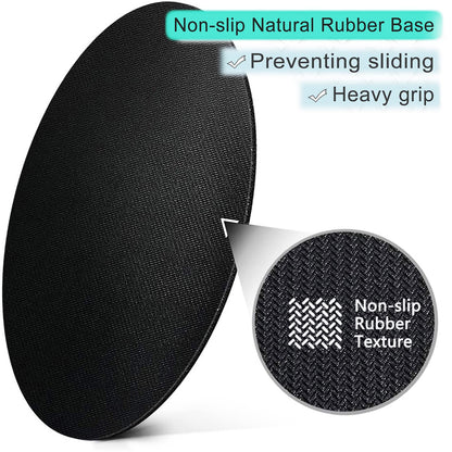 ITNRSIIET Round Mouse Pad with Stitched Edge Premium-Textured Waterproof Non-Slip Rubber Base Desktop Protection Mat Diameter 8.7 inches, Nebula Galaxy