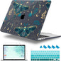 for MacBook Pro 16 inch Case 2019 2020 Release Model A2141, Plastic Hard Shell Cover with Keyboard Cover & Screen Protector for MacBook Pro 16 inch with Touch Bar & Touch ID - Butterfly P113
