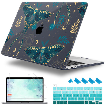 Lepeoac for MacBook Pro 16 inch Case 2019 2020 Release Model A2141, Plastic Hard Shell Cover with Keyboard Cover for MacBook Pro 16 inch with Touch Bar & Touch ID - Watercolor Floral