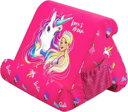 Flippy Tablet Pillow Stand - Cushion Tablet Stand & Holder, Bed Support for Lap and Desk, Compatible with Phone & Book Reading: Kindle, iPad Pro, iPhone & Samsung - Barbie