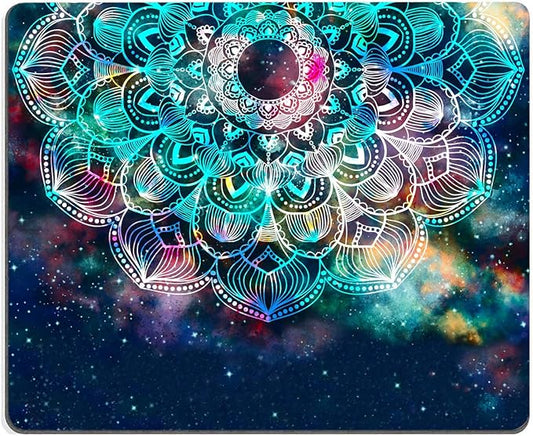 Redragon Galaxy Mandala Gaming Mouse Mat, Square Waterproof Rubber Base Mouse Pad for Office, Home, Laptop & Travel, 9.5"x7.9"x0.12"