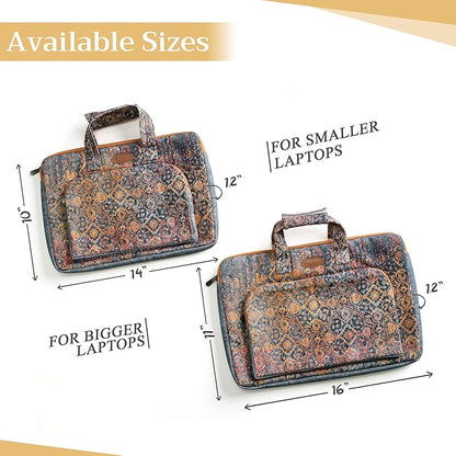 Maison d'Hermine Laptop bag with front pocket Stain and water repellent Cotton canvas