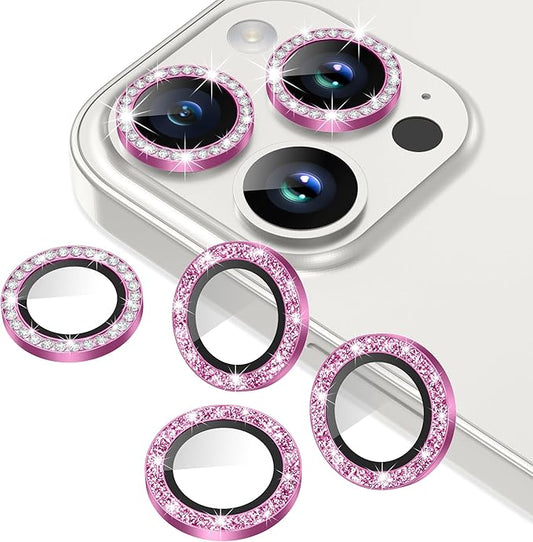 AGVEE 3+3 6 Pack for iPhone 15 Pro & Max Camera Lens Protector Cover