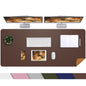 AFIING Leahter Desk Pad 47" x 17", Red,Desk Cover mat