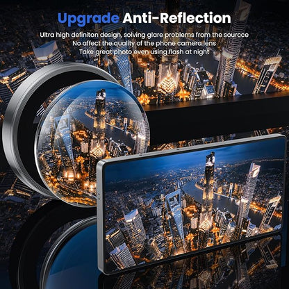 WSKEN for Samsung Galaxy S25 Ultra Camera Lens Protector - Ultra Thin Case Friendly, 9H Shatterproof Tempered Glass with Aluminum Metal Circle Camera Screen Protector Cover Accessories, Silver