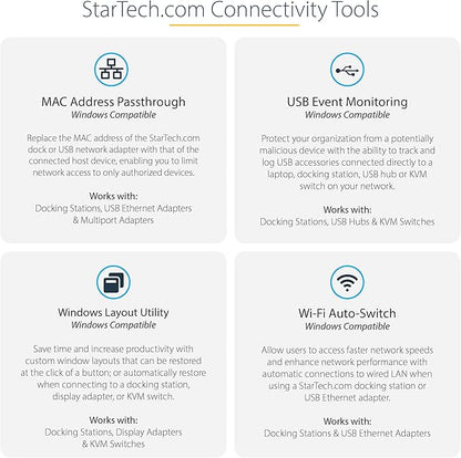 StarTech.com USB-C Triple Monitor Docking Station for MacBook Pro / Air M1 M2 M3 M4 & Windows, Universal 4K HDMI DP Dock, Thunderbolt Compatible, 100W Laptop Charging (116N-USBC-DOCK)