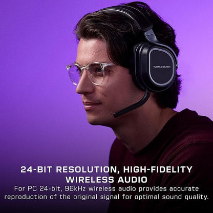 Turtle Beach Stealth 700 Gen 3 Wireless Multiplatform Amplified Gaming Headset for PC, PS5, PS4, Mobile – 24-bit Audio, 60mm Drivers, High-Bandwidth Microphone, Bluetooth, 80-Hr Battery – Black