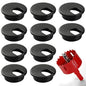 Desk Grommet 2 Inch (50 mm) 10 Pieces, Desk Hole Cover for Cables Black, ABS Plastic Grommet Hole Cover with Hole Saw for Wires Cables Through The Countertop by XIOGZAXI