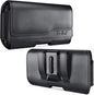 DeBin Case for Galaxy S25 Ultra S24 Ultra 5G, S24 FE, S23 Ultra, S22 Ultra, S21 Ultra, Note 20 Ultra - Cell Phone Belt Holster with Clip Pouch Holder Cover (Fits Samsung Phone with Case on) Black