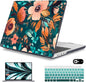 Mektron Case for MacBook Pro 16" M4 A3403 A3186 M3 A2991 M2 A2780 M1 A2485 (2021/2023/2024) Pro/Max with Touch ID, Hard Shell Plastic Laptop Cover Keyboard Cover Screen Protector, Abstract Florals
