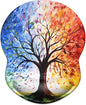 ITNRSIIET Ergonomic Mouse Pad with Gel Wrist Support Small Wrist Rest Smooth Surface Non-Slip PU Base Comfortable Office Supplies Pain Relief, 8.7 x 7.2 inches, The Tree of Life