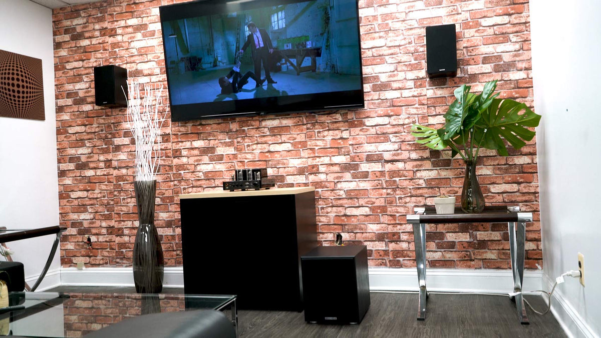 Rockville RPA60BT V2 Receiver with 8 Ceiling Speakers and 8" Subwoofer
