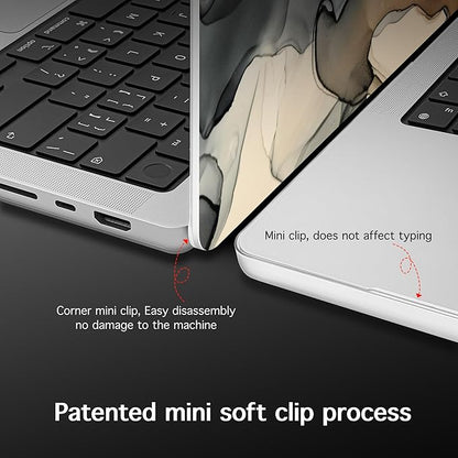 for MacBook Pro 16 inch Case 2021 2022 2023 2024 Release A3186 A3403 M4 A2991 M3 A2780 M2 A2485 M1 Pro/Max, Hard Shell Case with Screen Protector & Keyboard Cover, Technique Texture