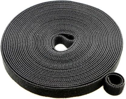 Pasow fastening tape Cable Tie Double Side Nylon Power Wire Management 3/4Inch 1 Roll Hook (10 Yards, Style 1)