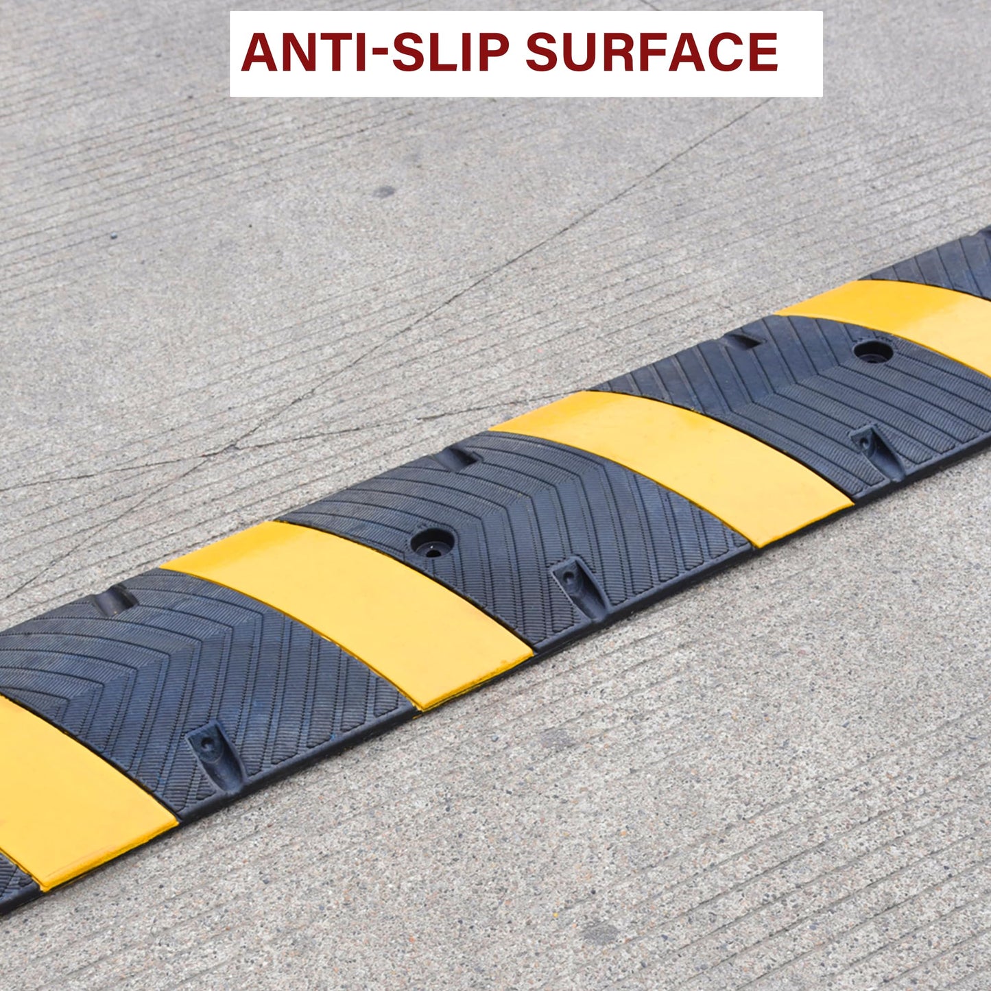 Orangestar 2-Pack 6FT Speed Bumps with 8 Bolts