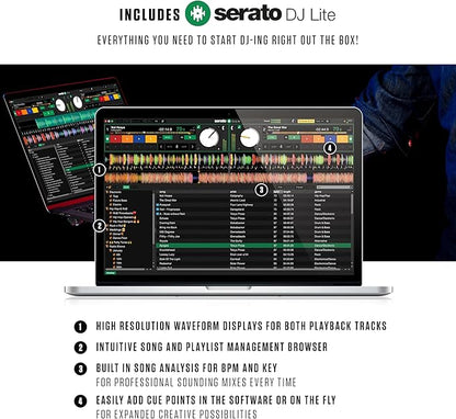 Numark Mixtrack Pro FX Serato DJ Controller with 2 Decks, Mixer, (Effects Paddles and Audio Interface)
