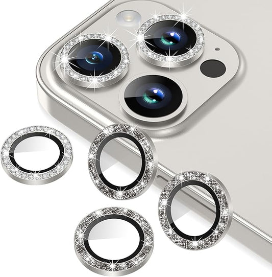AGVEE 3+3 6 Pack for iPhone 15 Pro & Max Camera Lens Protector Cover