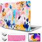 TWOLSKOO Compatible with MacBook Pro 13 inch Case 2023-2016 A2338 M2/M1 A2251 A2289 A2159 A1989 A1706, Plastic Hard Shell Cover & Keyboard Skin & Screen Protector, Colorful Hydrangea