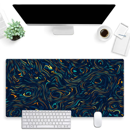 Abstract Swirl Desk Mat, XXL Large Gaming Mouse Pad