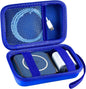 Travel Case for UCOMX for Nano/for Iseyyox/for LISEN/for RTOPS 3 in 1 Wireless Charger, Foldable Magnetic Charging Station Storage Holder Bag for Fast Charge Pad Cable and Adapter, Blue-Box Only
