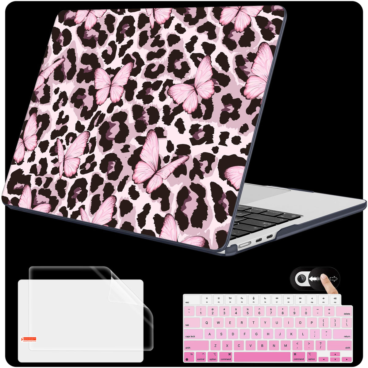 Mektron for 2026 MacBook Air 13-inch M5 Laptop Case A3449 with 13.6-inch Liquid Retina Display Fits 2025 A3240 M4 2024 A3113 M3 2023 A2681 M2 Printed Shell for MacBook Air 13.6", Dahlia Flower C035