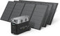 EF ECOFLOW Solar Generator 120V/3.6kWh DELTA Pro with 3x400W Portable Solar Panel, 23% High-Efficiency, 5 AC Outlets, 3600-4500W, Portable Power Station for Home Use Emergency Blackout Camping RV