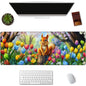 Kibue Turtle Gaming Mouse Pad Extended Desk Computer Keyboard Laptop Mouse Pads for Gaming Home Office Work, Large Long Desk Mat Mousepad with Non-Slip Rubber Base 31.5×11.8inch(17)