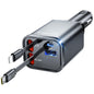 Retractable Car Charger for iPhone 18 Pro,75W Car Charger USB C Fast Charge