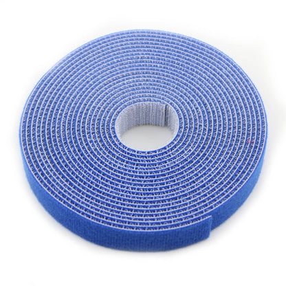 Saisn Reusable Fastening Tape Cable Ties 3/4 Inch Double Side Hook Roll (25 Yard, Grey)