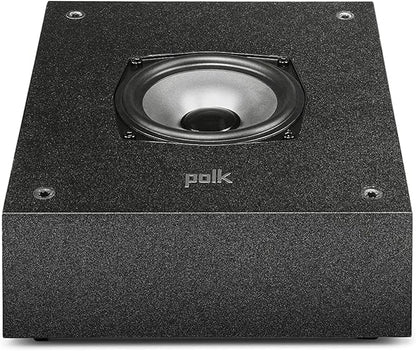 Polk Monitor XT90 Hi-Res Height Speaker Pair for 3D Sound Effect - Dolby Atmos-Certified, DTS:X and DTS Virtual:X Compatible 4" Dynamically Balanced Woofer, Midnight Black